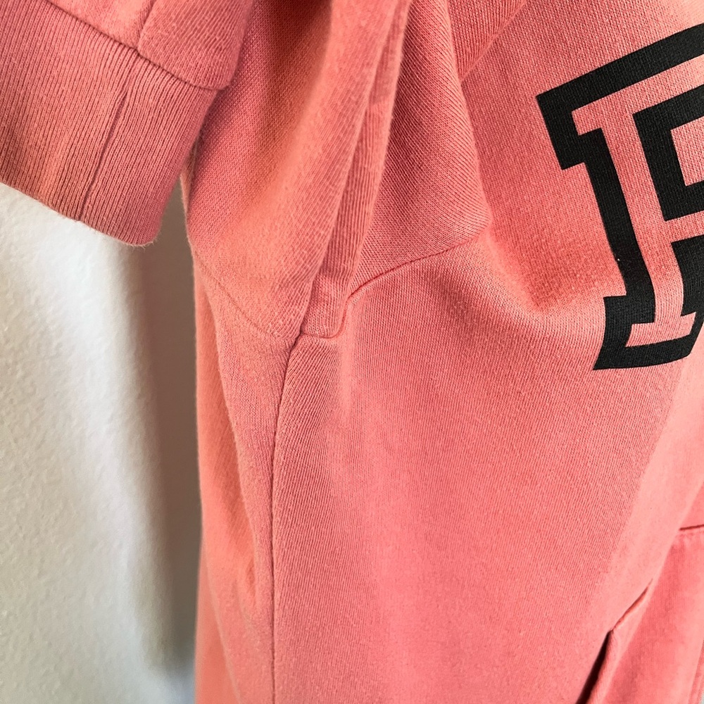 PINK Victoria’s Secret Full Zip Hoodie | Salmon Pink | Cozy Lounge Sweatshirt - Picture 11 of 16